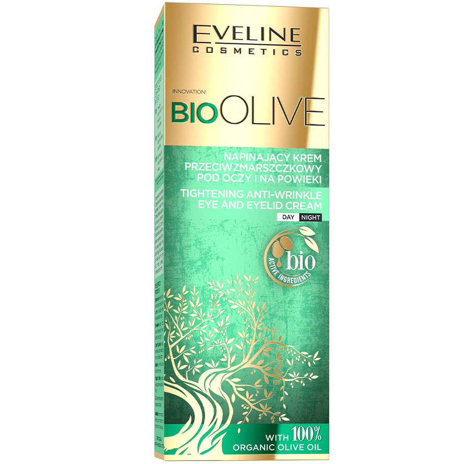 Укрепляющий крем против морщин для кожи вокруг глаз Eveline Bio Olive, 20 мл - фото 2