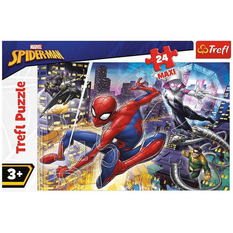 Дитячі пазли Trefl Maxi Marvel Відважна Людина-павук 14289 24 елементи - фото 2