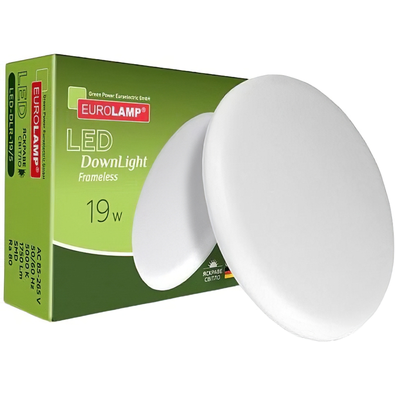 Светодиодный светильник Eurolamp LED Frameless Downlight круглый 19W 5000K (LED-DLR-19/5) - фото 1