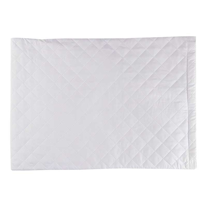 Чехол на подушку Руно Ромб на молнии, стеганый микрофайбер, 50х70 см, белый (382.52У_ромб) - фото 2