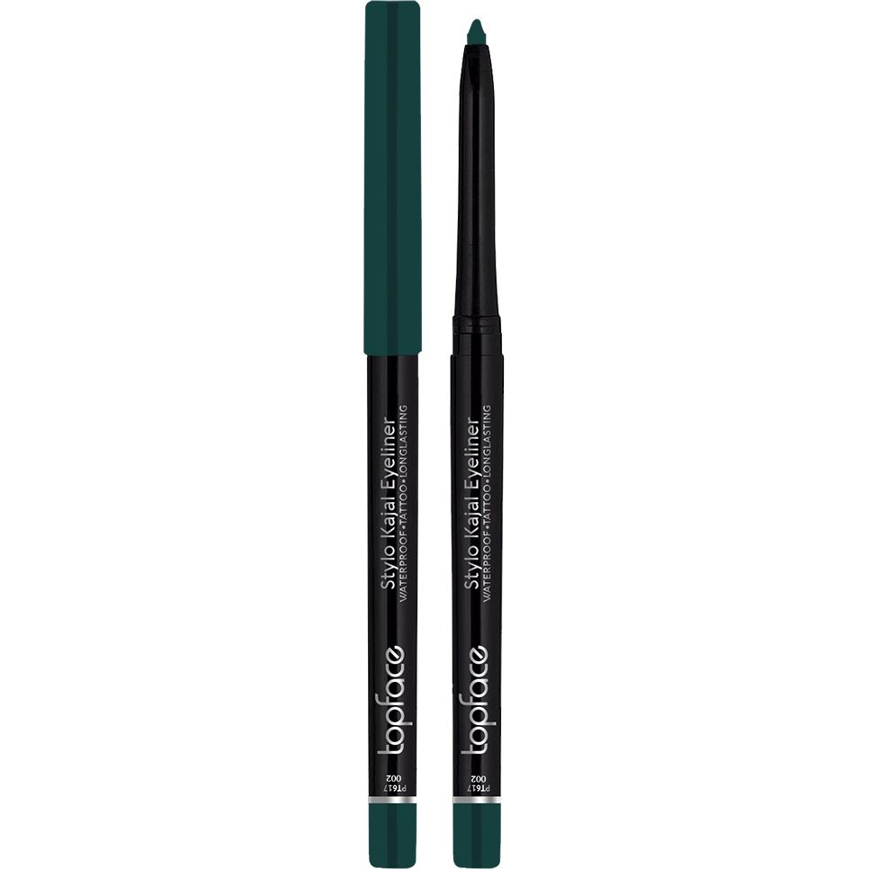 Карандаш-кайал для глаз TopFace Stylo Kajal Eyeliner PT617 тон 004 Green 0.32 г - фото 1