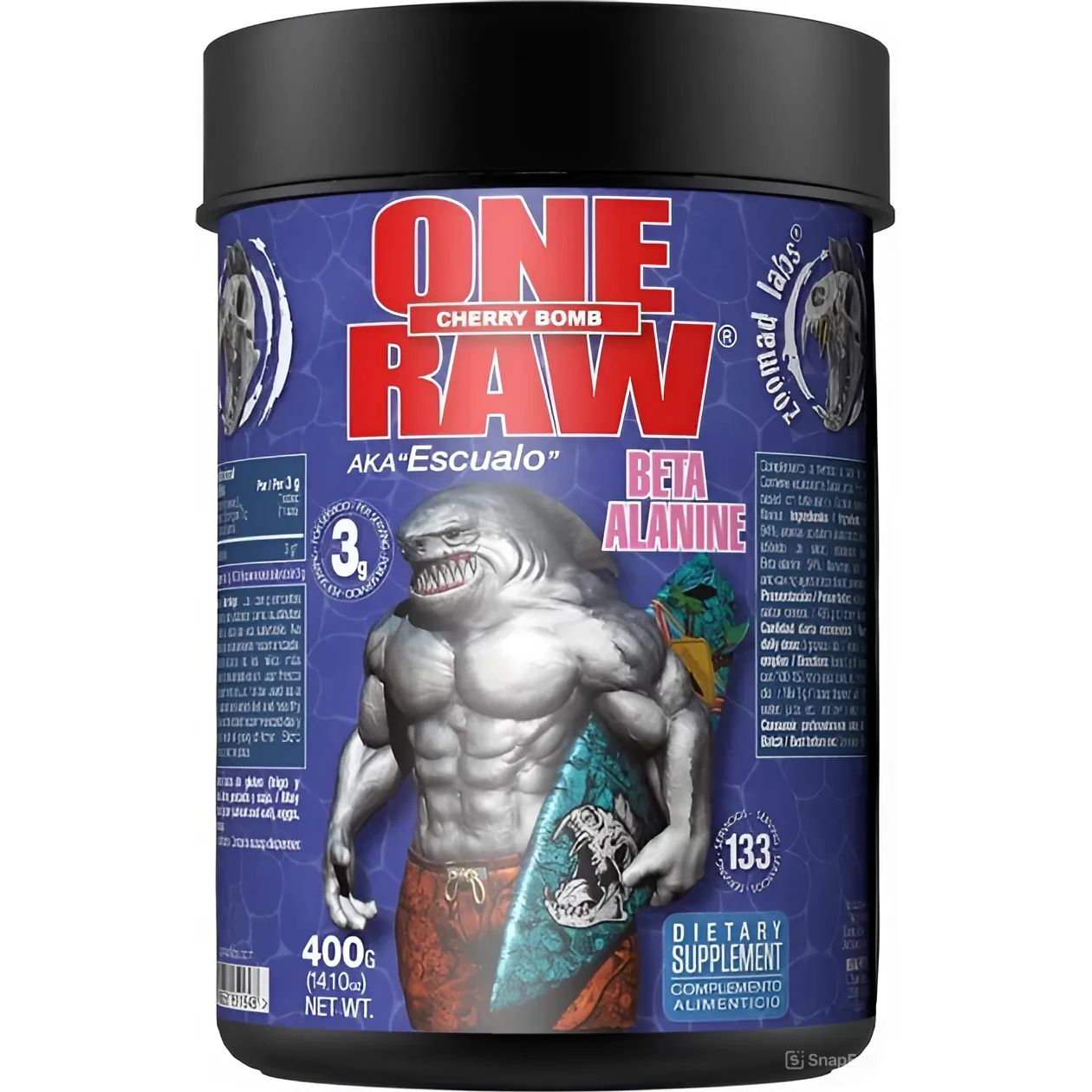 Амінокислота Zoomad Labs Raw One Beta Alanine Вишня 400 г - фото 1