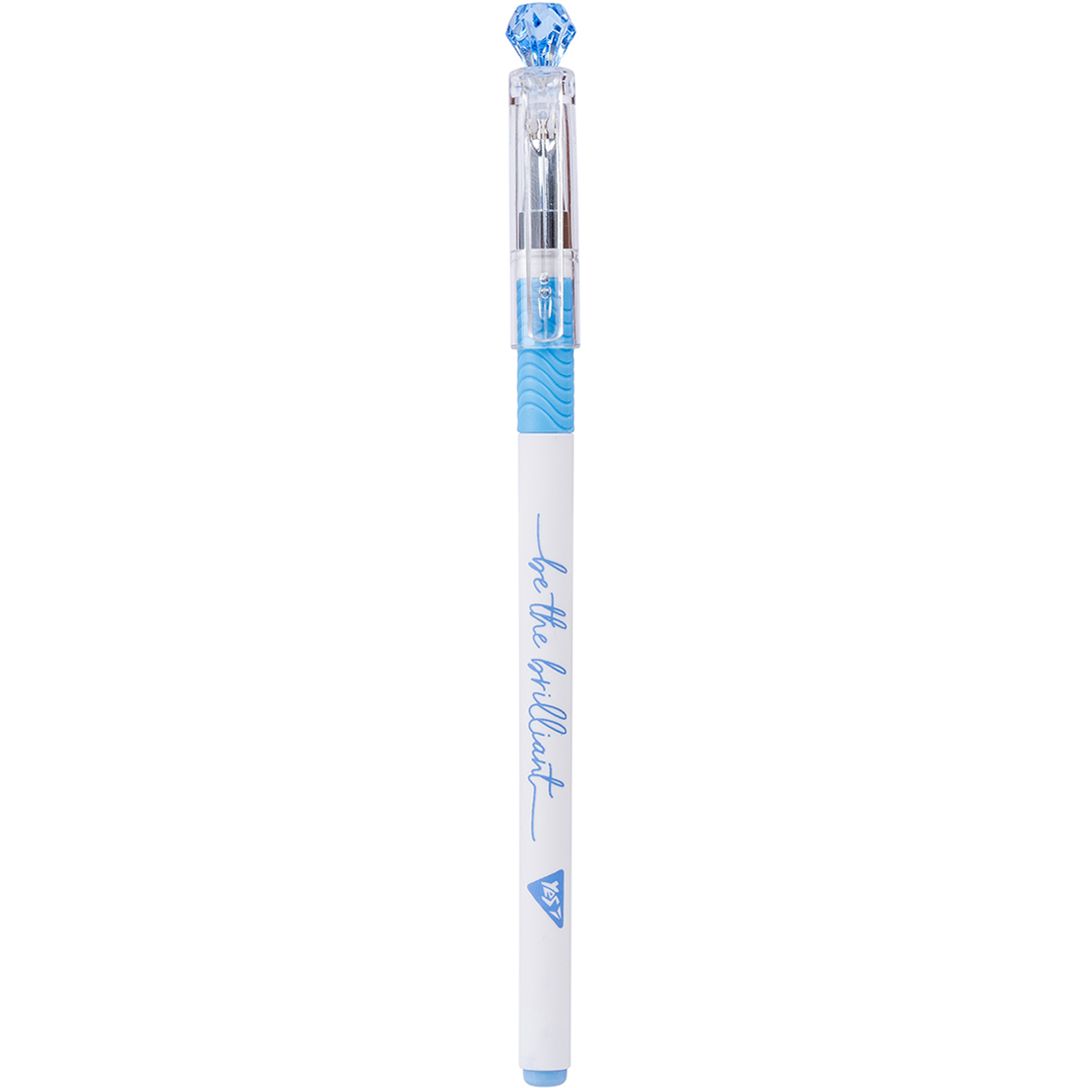 Ручка шарико-масляная Yes Little diamond синие чернила упаковка 24 шт. (412072) - фото 4