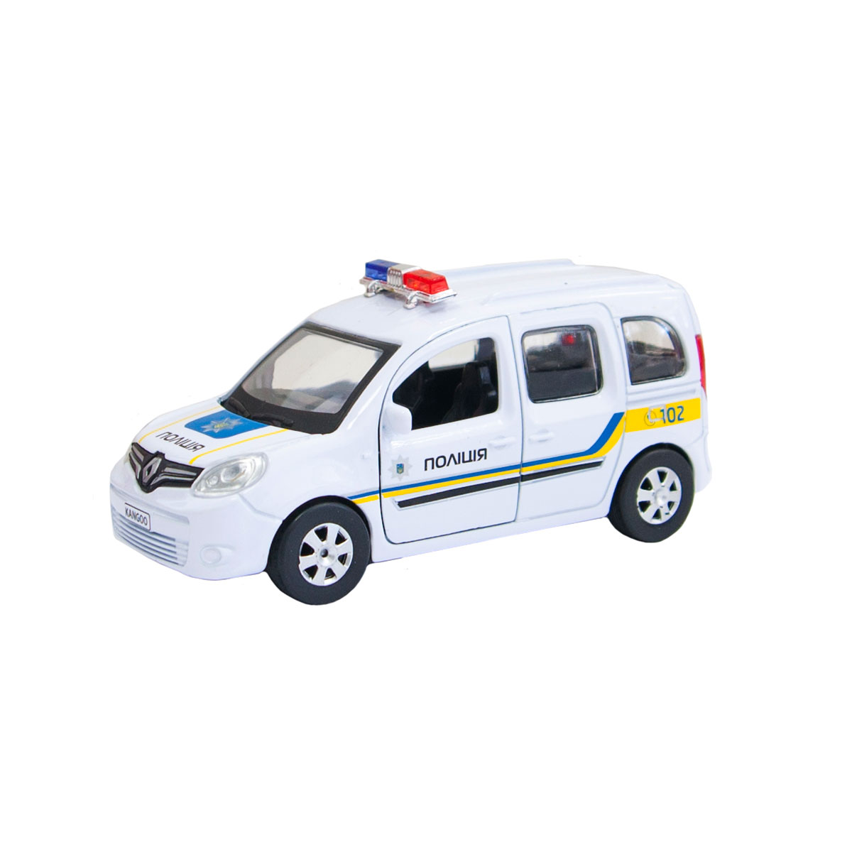 Автомодель Technopark Renault Kangoo Полиция, белый (KANGOO-P(FOB)) - фото 1