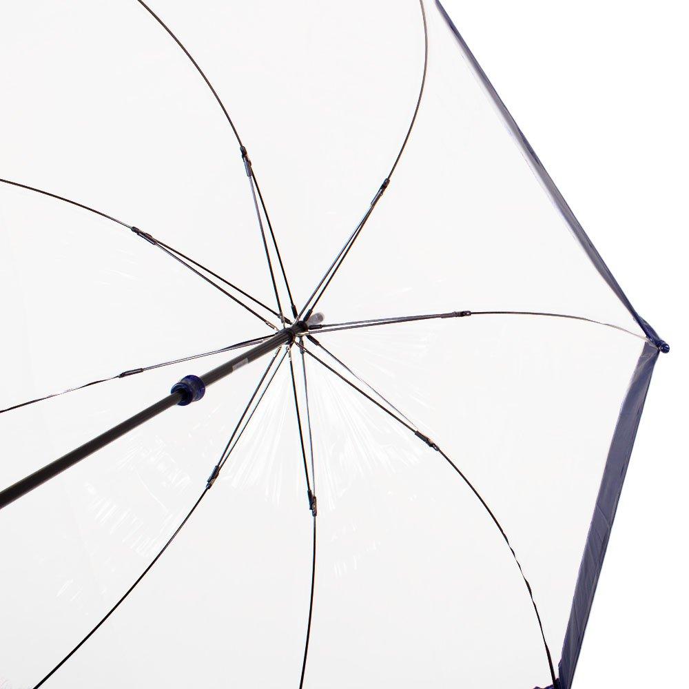 Жіноча парасолька-палиця механічна Fulton 84 см прозора - фото 3