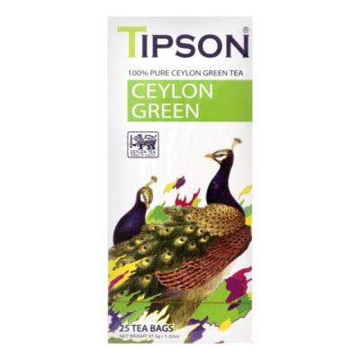 Чай зелений Tipson S&T, 25 пакетиків, 37,5 г (726006) - фото 1