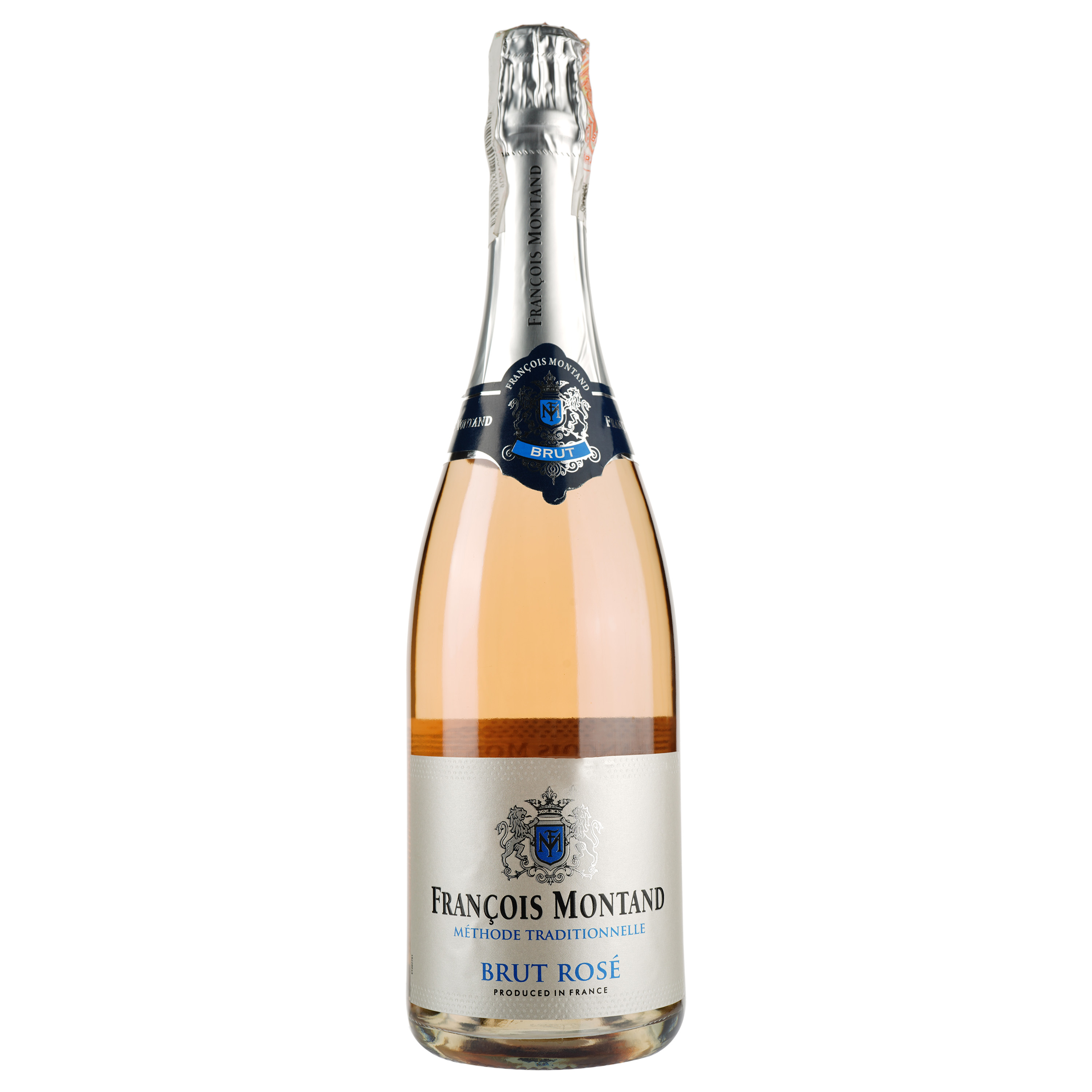 Вино игристое Francois Montand Brut Rose, розовое, брют, 11%, 0,75 л (27770) - фото 1