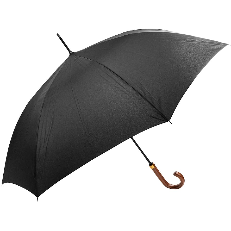 Чоловіча парасолька-палиця напівавтомат Zest 112 см чорна - фото 1