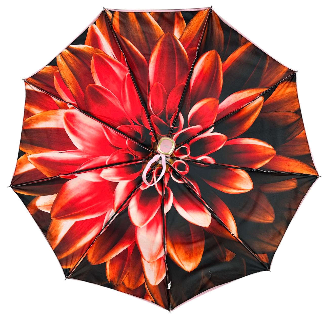 Женский складной зонтик полуавтомат Susino 98 см пудровый - фото 5