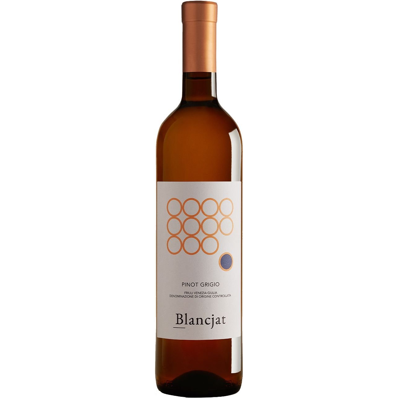 Вино Blancjat Pinot Grigio Orange Friuli Venezia Giulia DOC 2021 белое сухое 0.75 л - фото 1