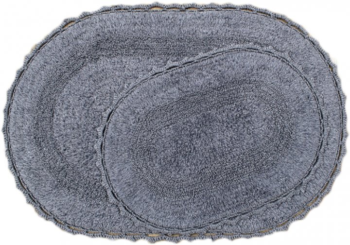 Набір килимків Irya Vermont gri, 90х60 см і 60х40 см, сірий (svt-2000022237895) - фото 1