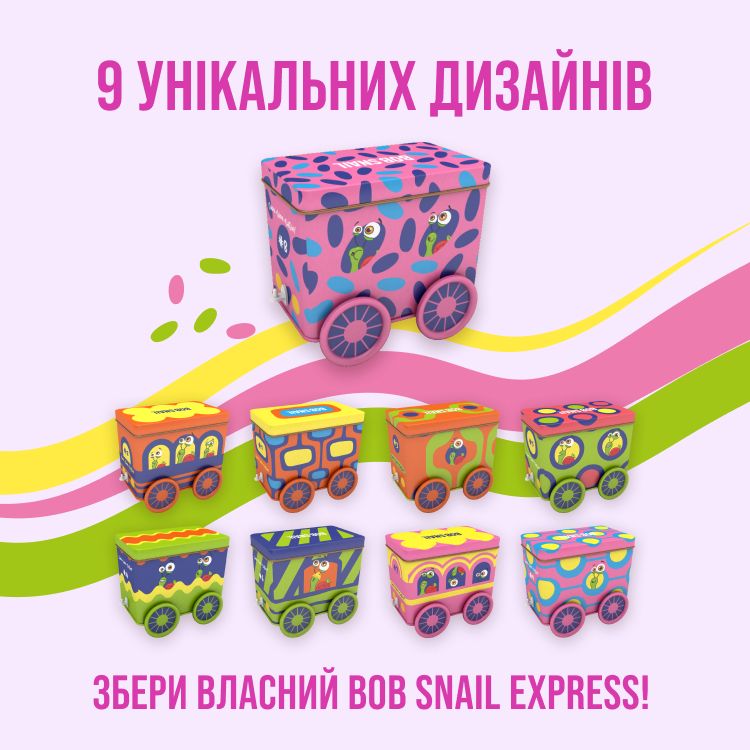 Набір солодощів Bob Snail Snack Track з іграшкою та стікером - фото 3