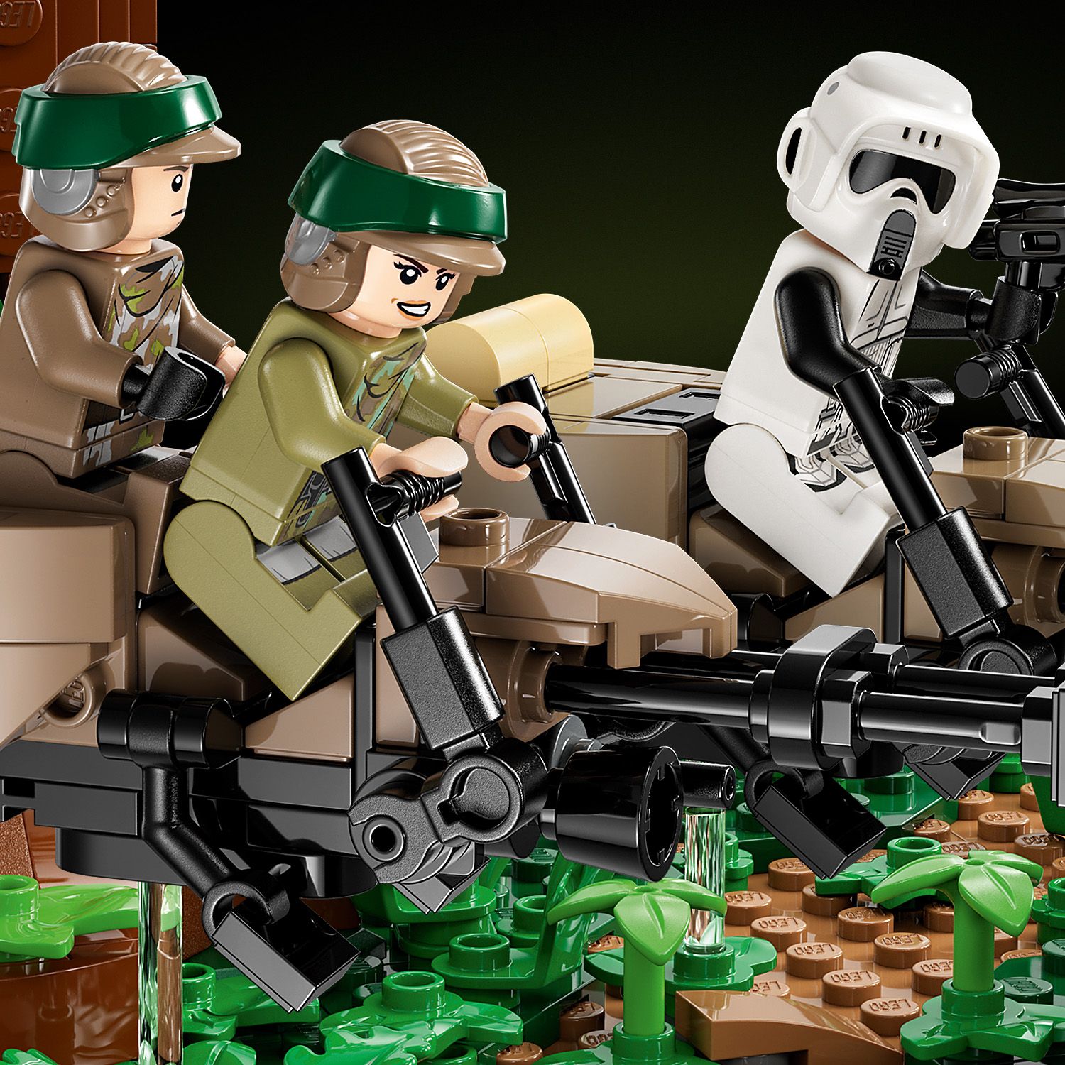 Конструктор LEGO Star Wars Діорама Погоня на спідері на Ендорі, 608 деталей (75353) - фото 7