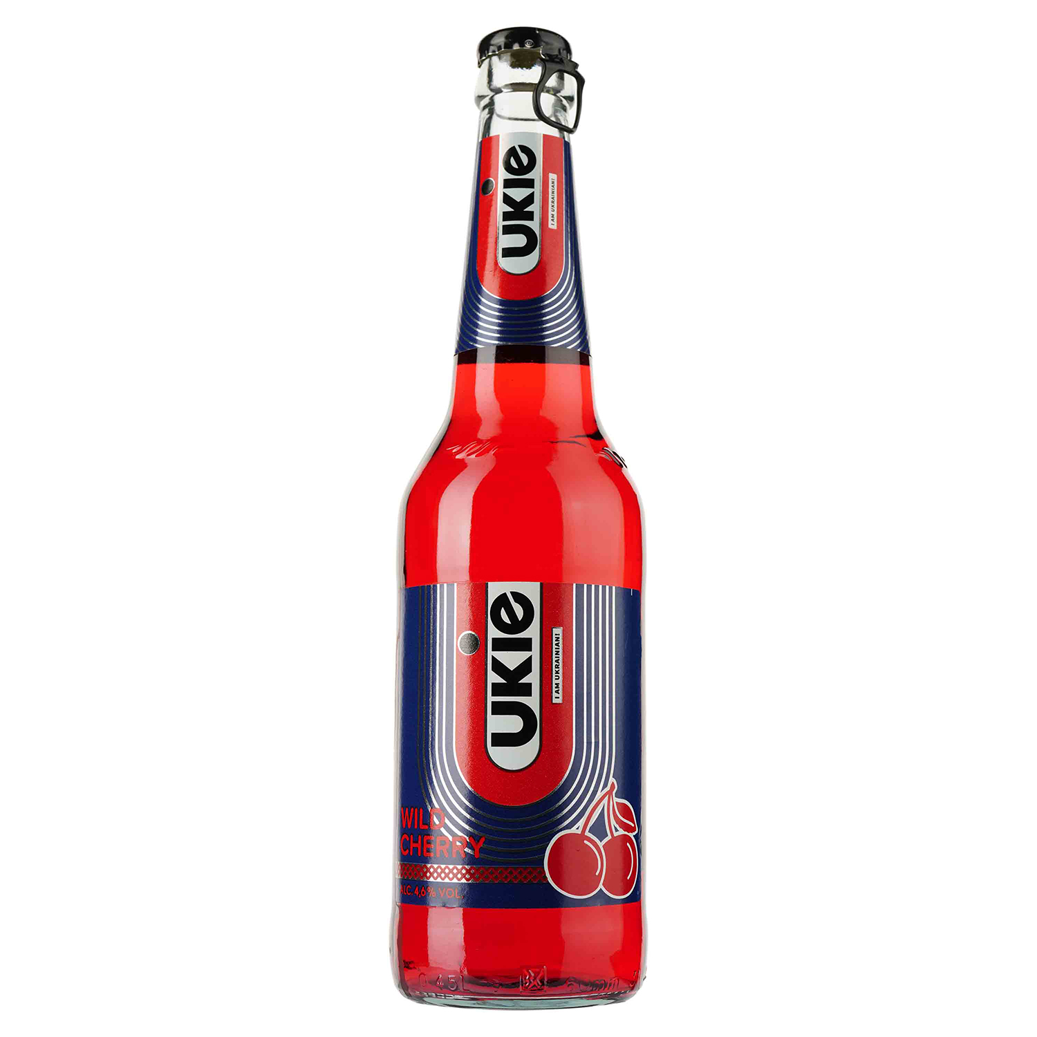 Пиво Ukie Wild Cherry, світле, 4,6%, 0,45 л (909154) - фото 1