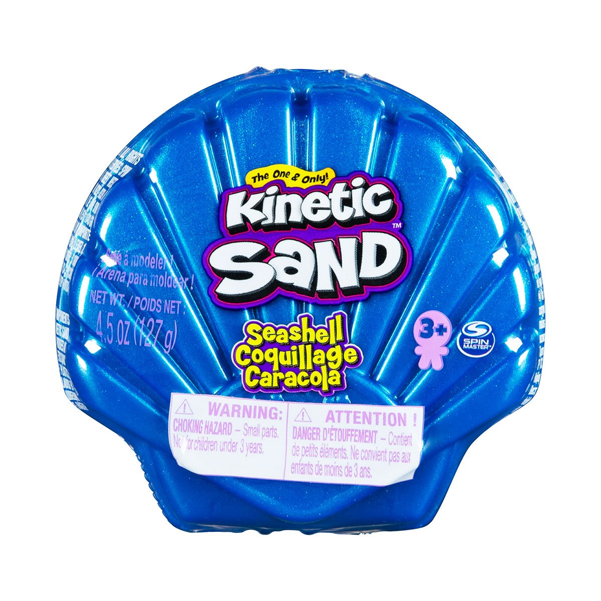 Кинетический песок Kinetic Sand Ракушка, голубой, 127 г (71482B) - фото 1