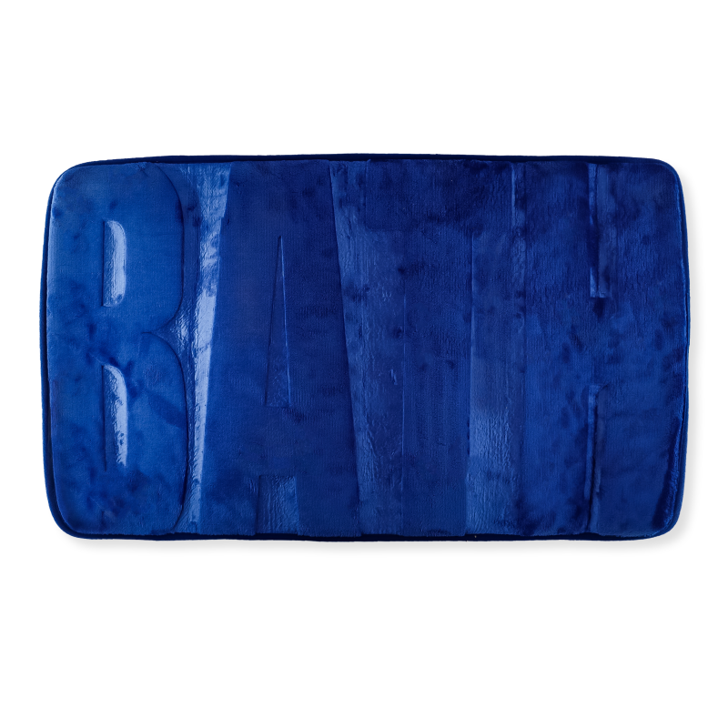 Килимок для ванної кімнати Offtop, 75х45 см, синій (855721) - фото 1