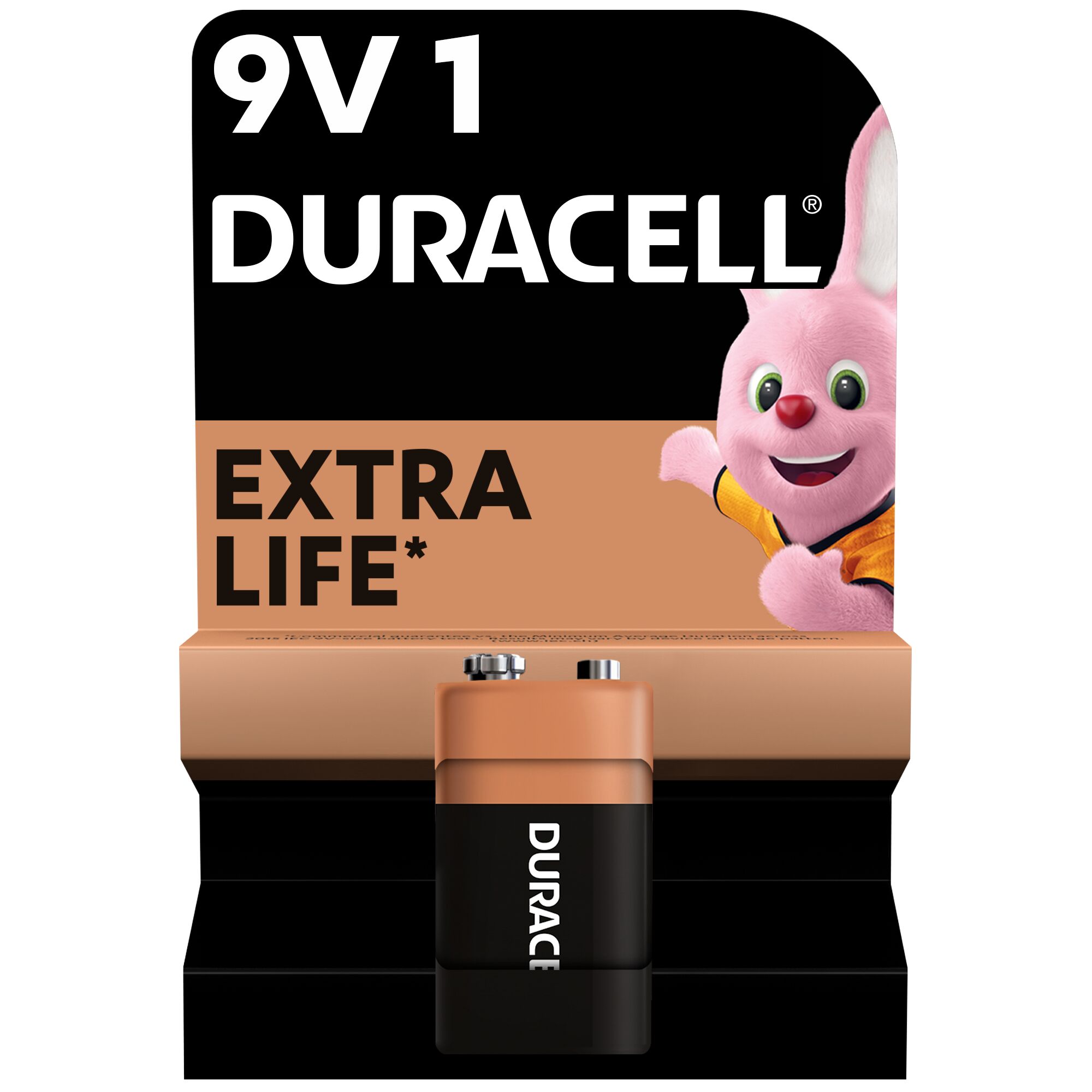 Щелочная батарейка Duracell 9 V Крона 6LR61/MN1604 (705998) - фото 1