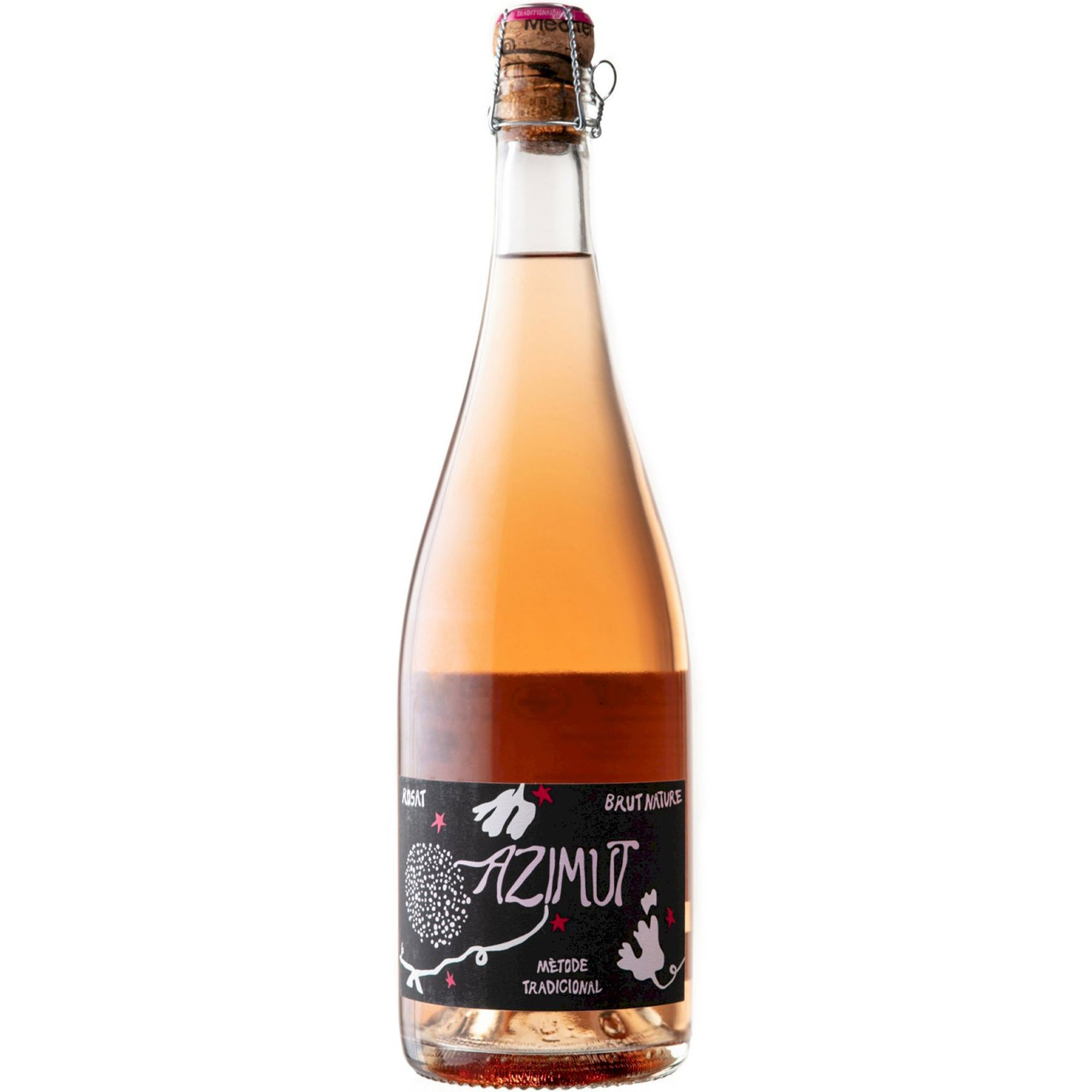 Игристое вино Azimut Rose Brut Nature розовое брют-натюр 0.75 л - фото 1
