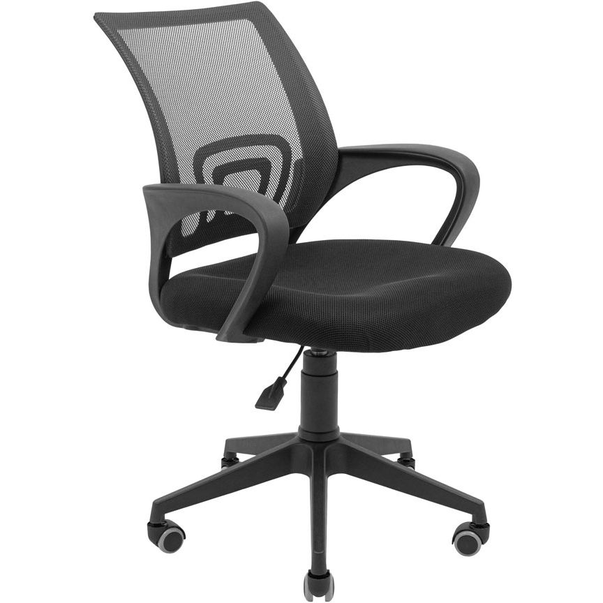 Крісло офісне Richman Спайдер Ю Пластик Піастра сітка чорний + сірий (RCM-1095) - фото 1