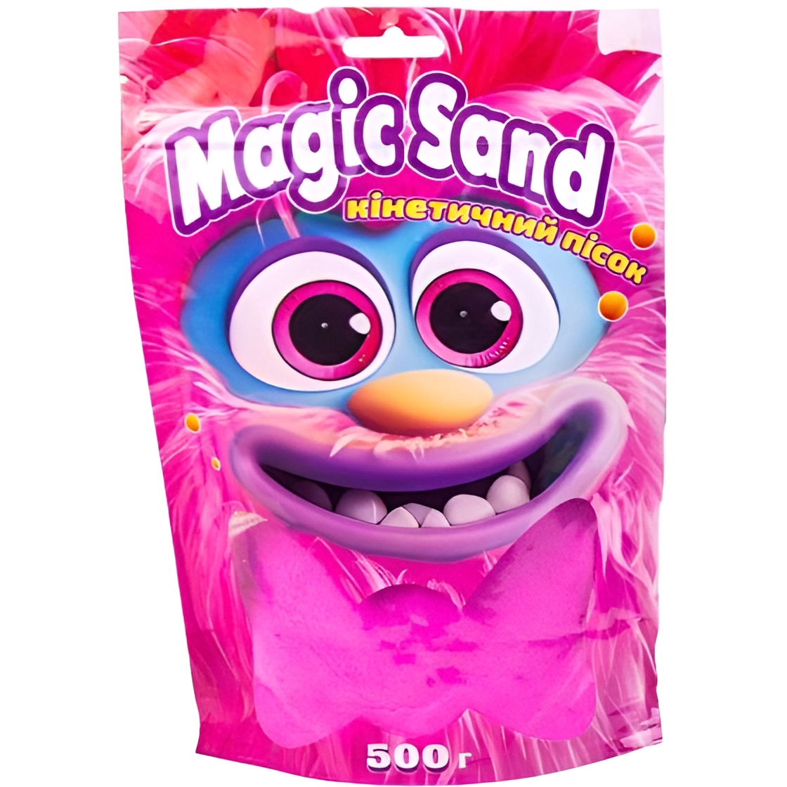 Кинетический песок Strateg Magic sand розовый 500 г (39403-8) - фото 1