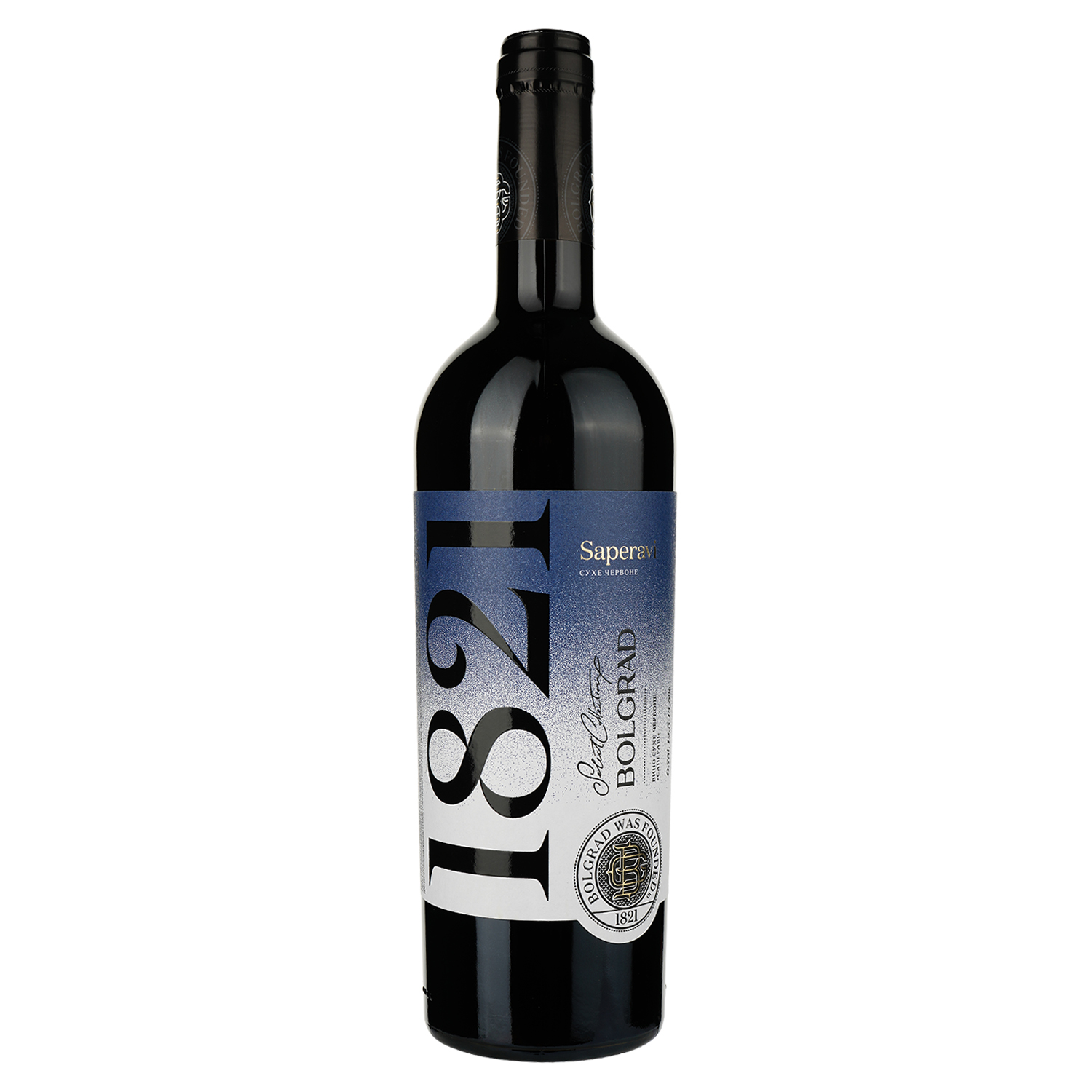 Вино Bolgrad Saperavi Select, червоне, сухе, 13,5-14%, 0,75 л (807113) - фото 1