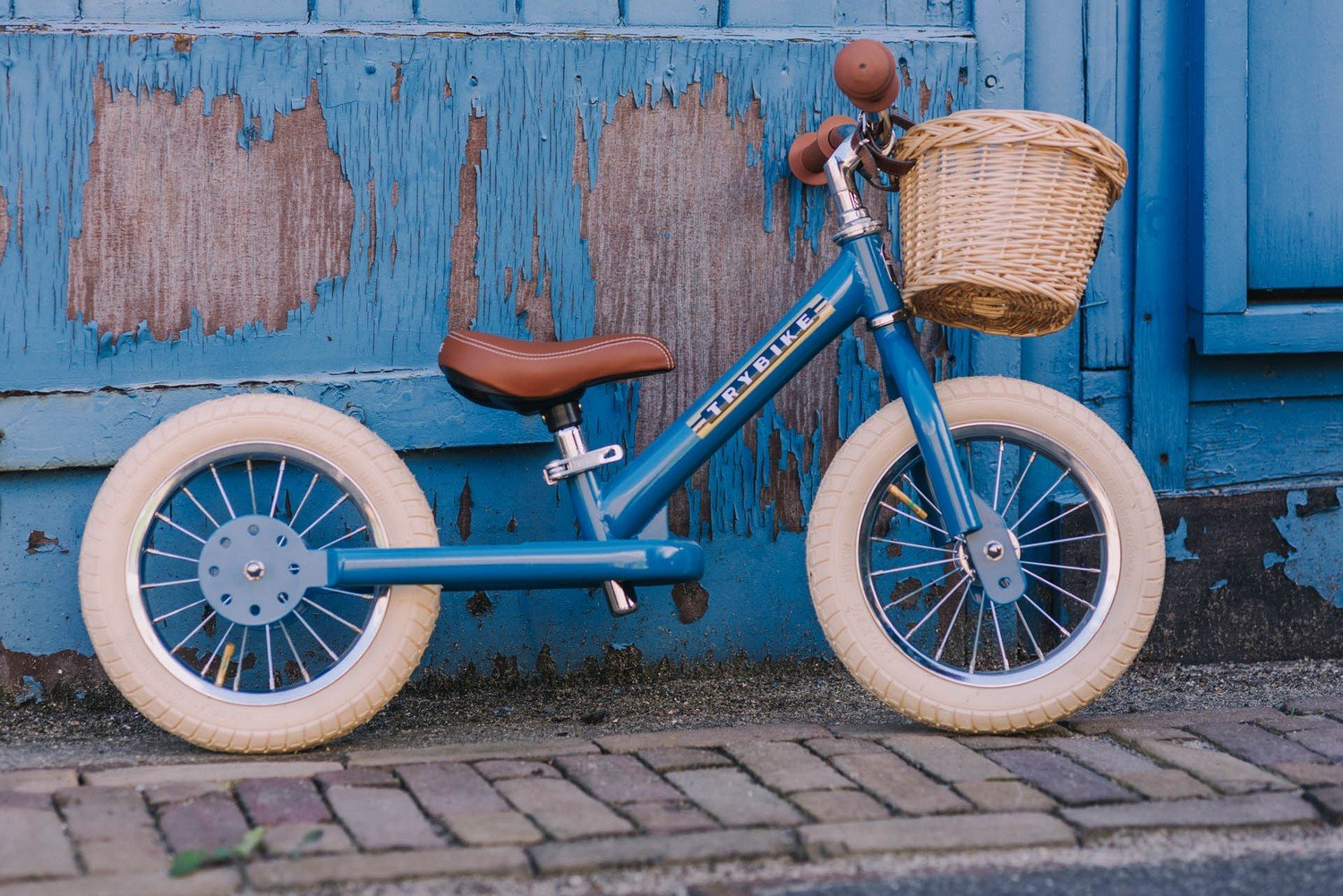 Двухколесный балансирующий велосипед Trybike steel 2 в 1, синий (TBS-2-BLU-VIN) - фото 7