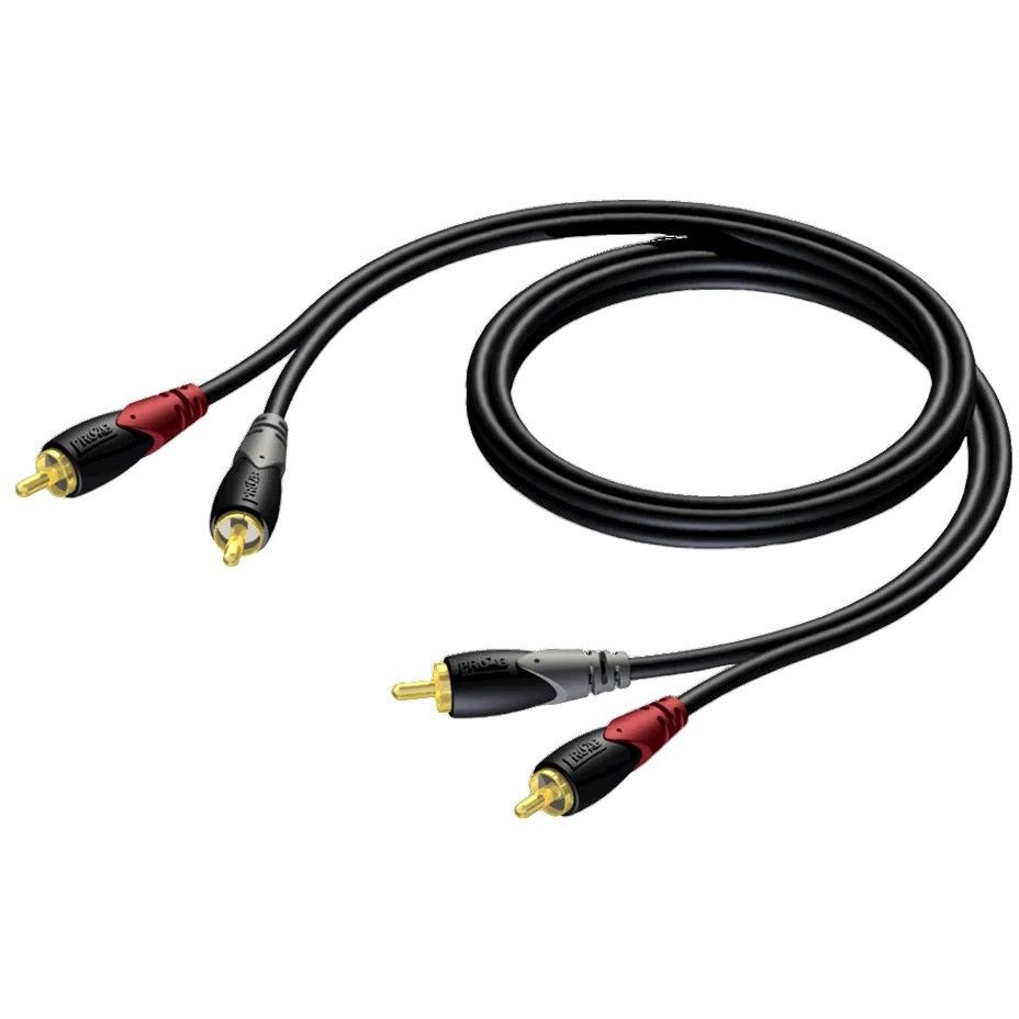 Комутаційний кабель Procab 2xRCA - 2xRCA 10 м CLA800/10 - фото 1