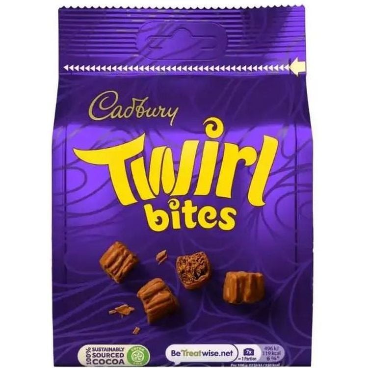 Конфеты Cadbury Twirl Bites Шоколадные пористые 95 г - фото 1