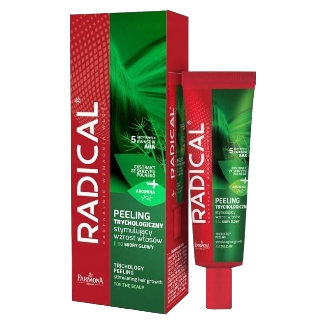 Пілінг для шкіри голови Farmona Radical Vegan стимулюючий ріст волосся, 75 мл (5900117008140) - фото 1