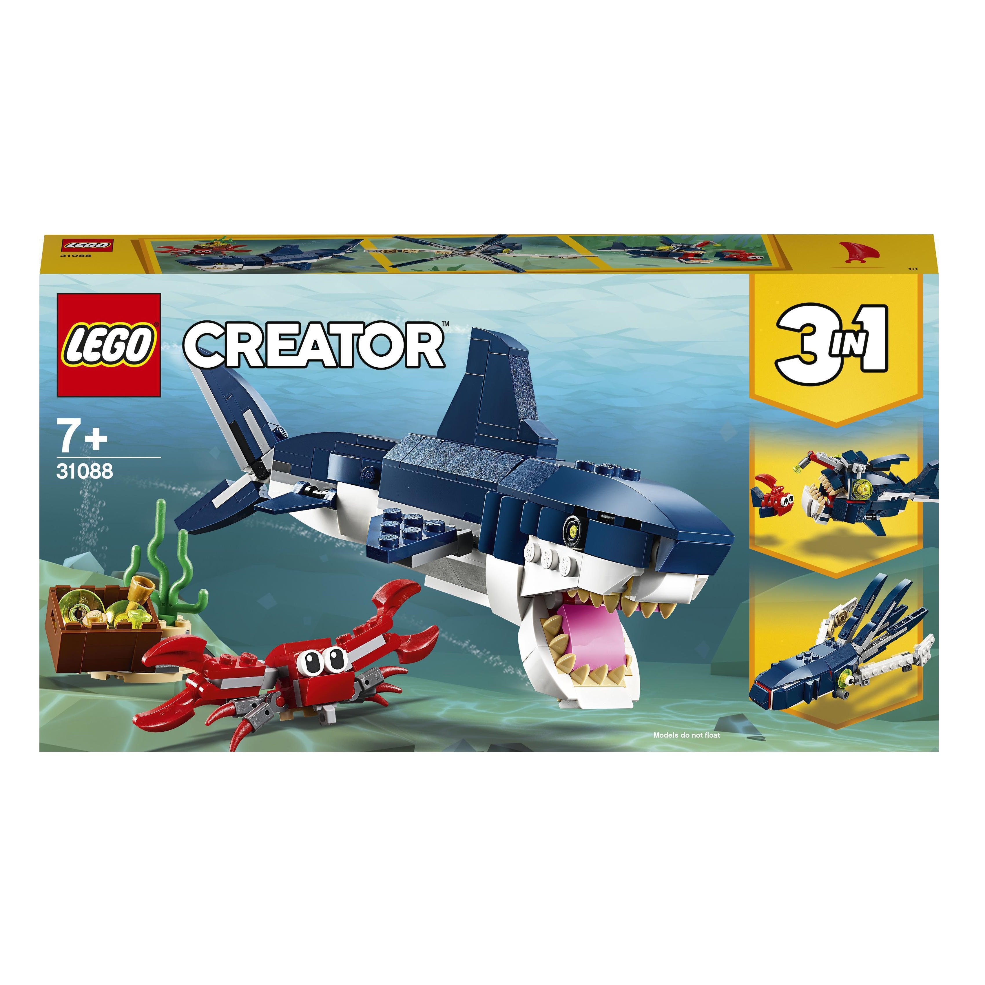 Конструктор LEGO Creator 3 v 1 Подводные обитатели 230 деталей (31088) - фото 1