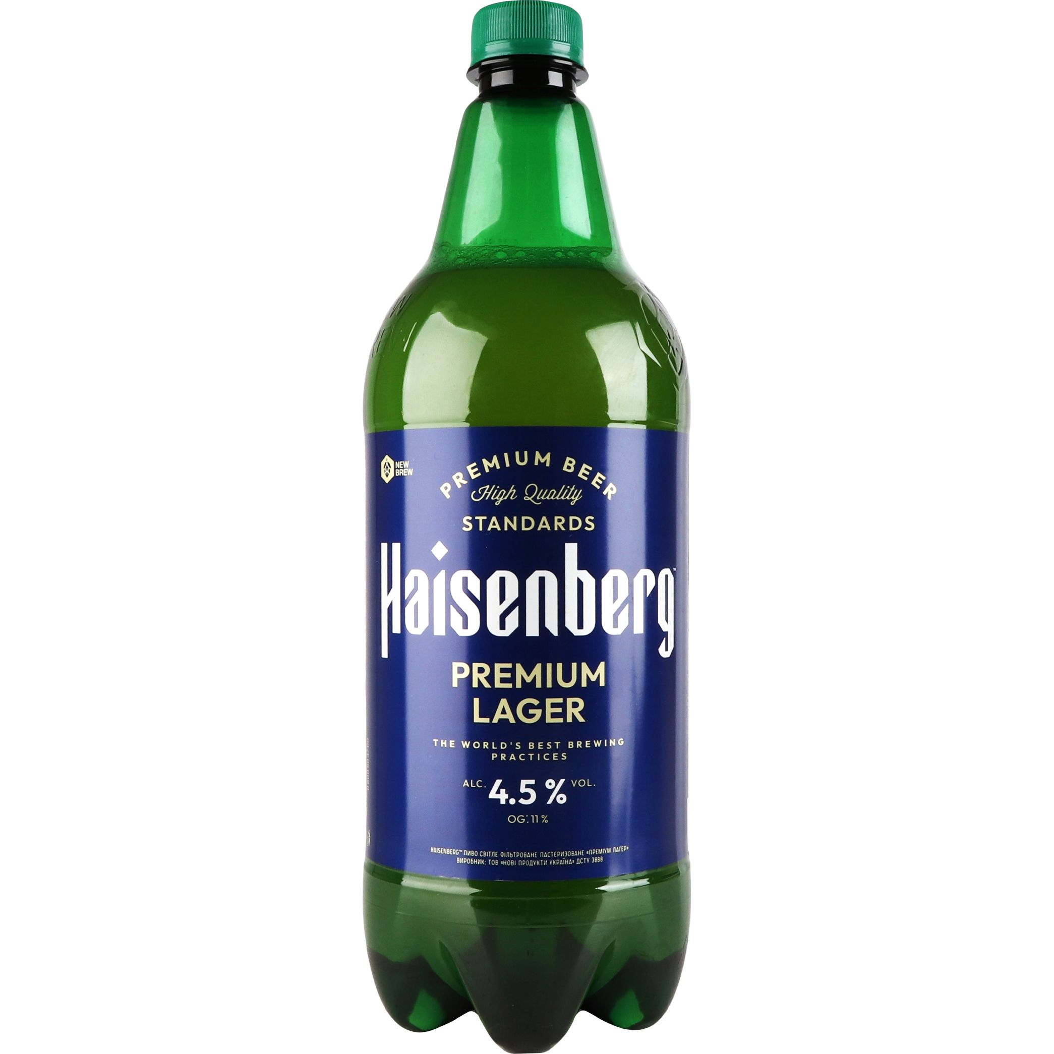 Пиво Haisenberg Premium Lager светлое 4.5% 1 л - фото 1