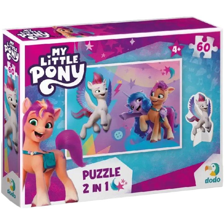 Дитячі Пазли My Little Pony Пригоди Санні, Іззі та Зіпп DoDo 200137 60 елементів, з фігуркою - фото 1