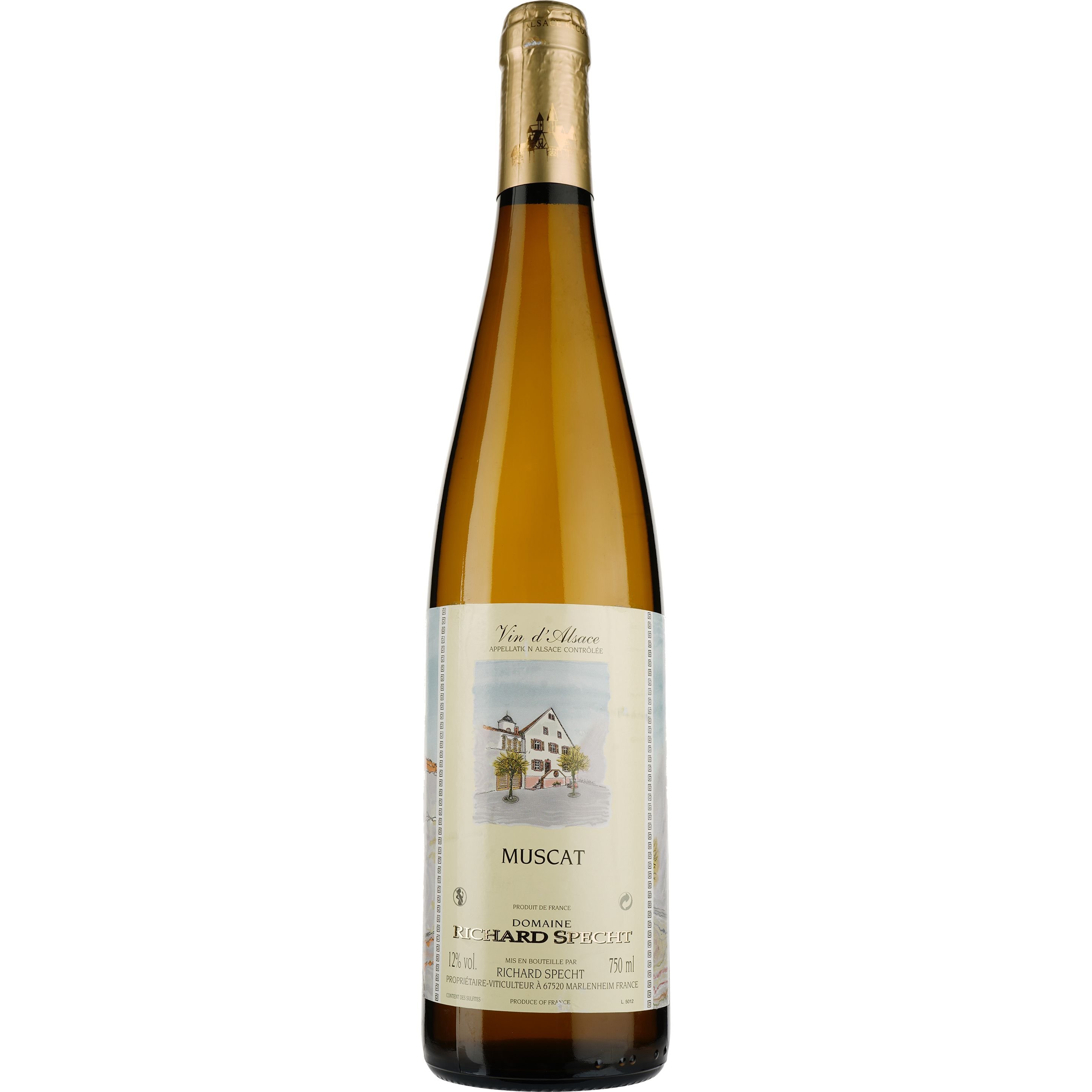 Вино Domaine Richard Specht Muscat Alsace AOC, белое, сухое, 0,75 л - фото 1