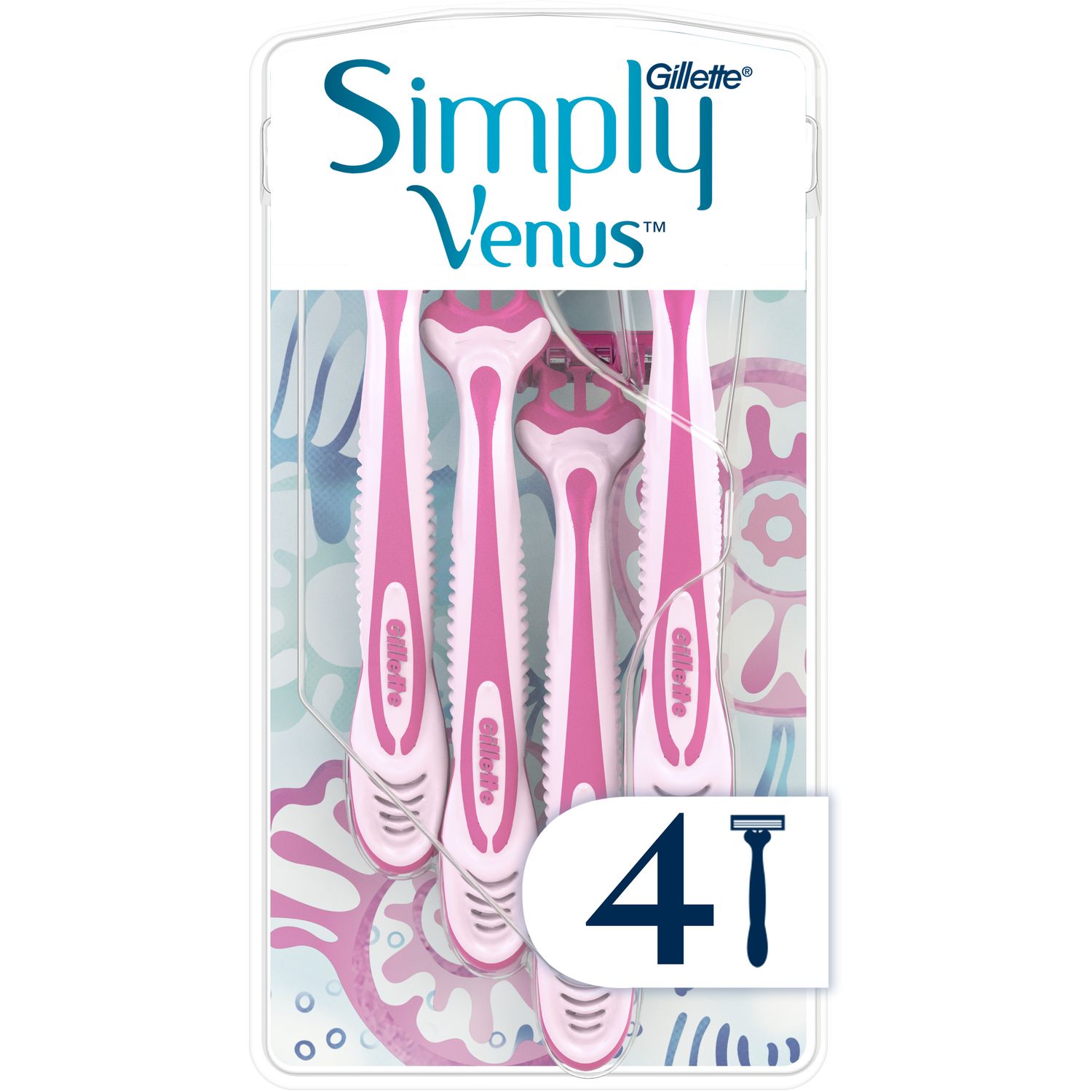 Станок для гоління Gillette Simply Venus 3, 4 шт. (626285) - фото 1