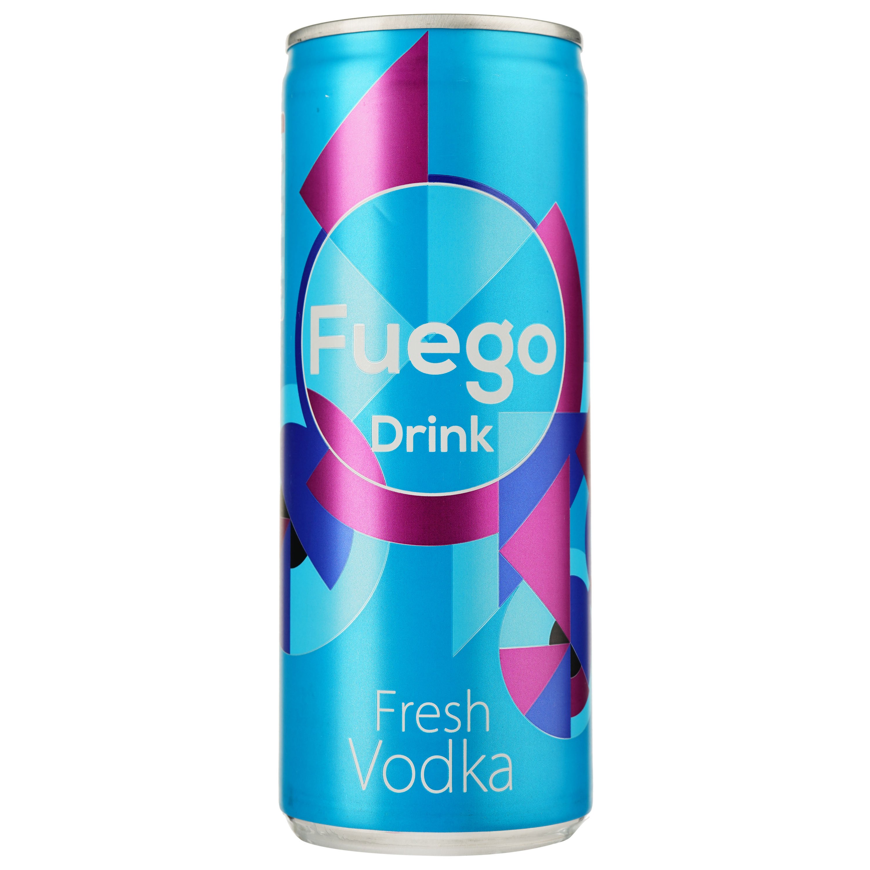 Напій слабоалкогольний Fuego Drink Fresh Vodka 4.5% 0.25 л ж/б - фото 1