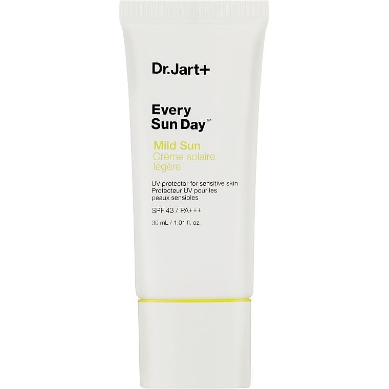 Сонцезахисний крем для чутливої шкіри обличчя Dr Jart+ Every Sun Day Mild Sun SPF 43 PA+++, 30 мл - фото 1