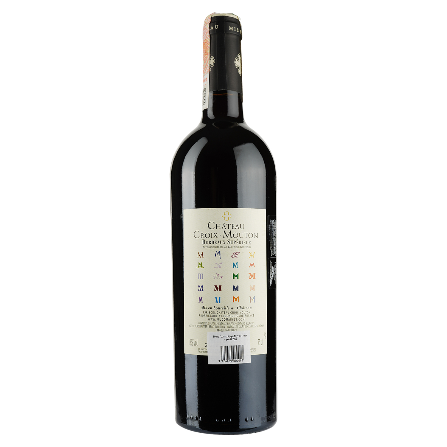 Вино Grands Vins de Gironde Chateau Croix Mouton, червоне, сухе, 14,5%, 0,75 л - фото 2