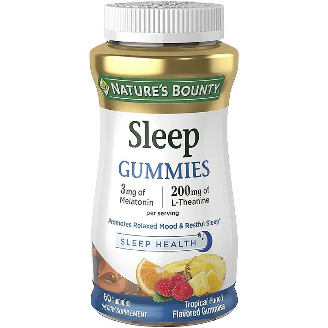 Комплекс для сна Nature's Bounty Sleep Gummies вкус тропического пунша 60 жевательных конфет - фото 1