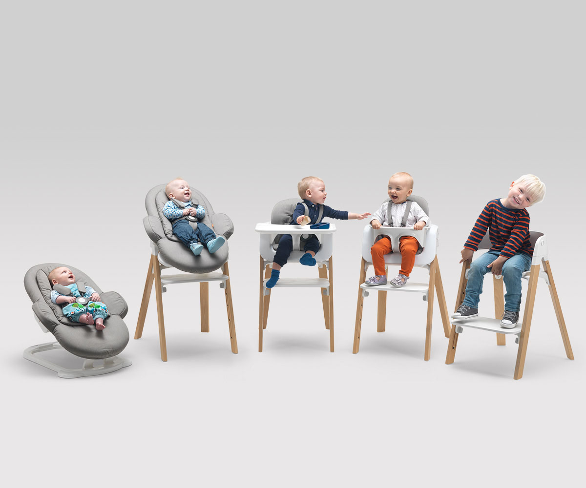 Сидіння з обмежувачем для стільчика Stokke Steps White (349801) - фото 5