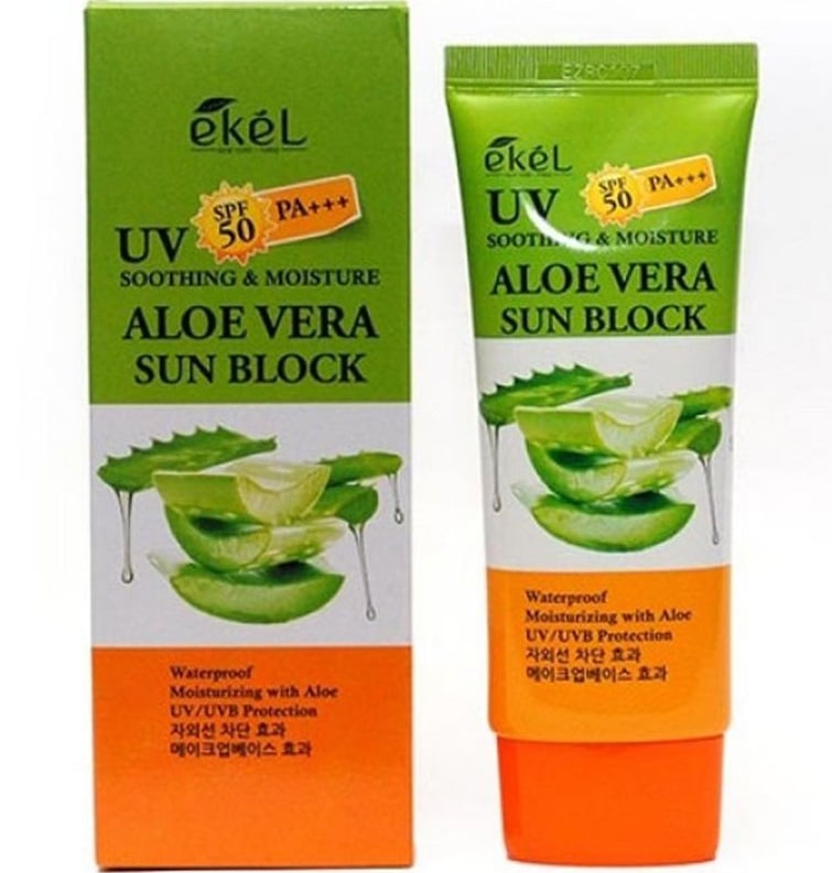 Солнцезащитный крем Ekel UV Aloe Ampule с алоэ, 70 мл - фото 1