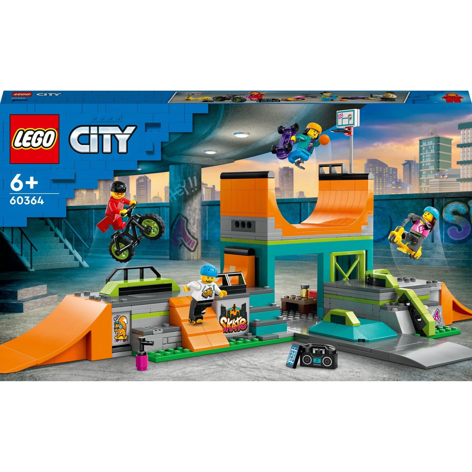 Конструктор LEGO City Уличный скейтпарк, 454 детали (60364) - фото 1