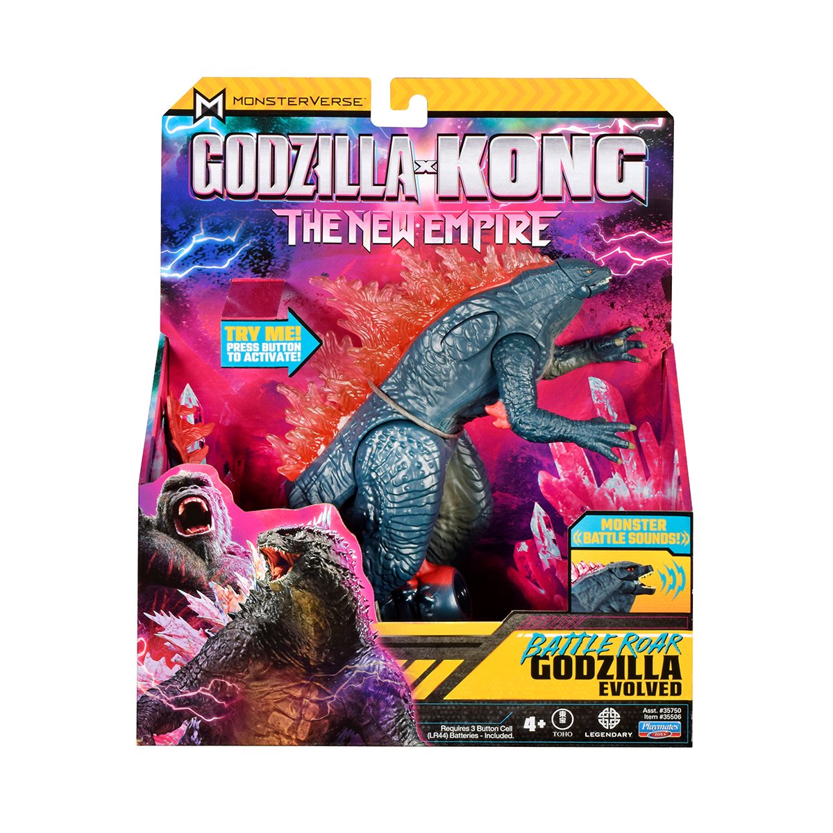 Игровая фигурка Godzilla vs Kong Годзилла готова к бою со звуком 18 см (35506) - фото 4