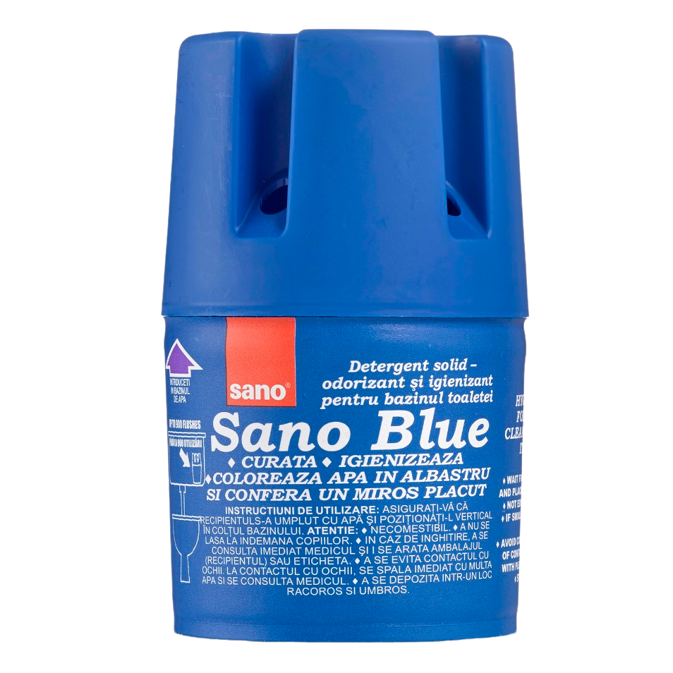 Бачок для мытья унитаза Sano Blue, синий, 150 г (287607) - фото 1