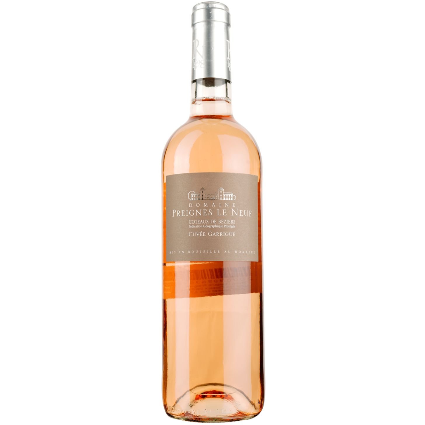 Вино Domaine Preignes Le Neuf Igp Coteaux De Beziers 2021, рожеве, сухе, 0,75 л - фото 1