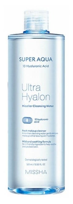 Міцелярна вода Missha Super Aqua Ultra Hyalron, 500 мл - фото 1