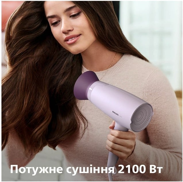 Фен для волосся Philips Thermo Protect 3000, бузковий (BHD341/10) - фото 3