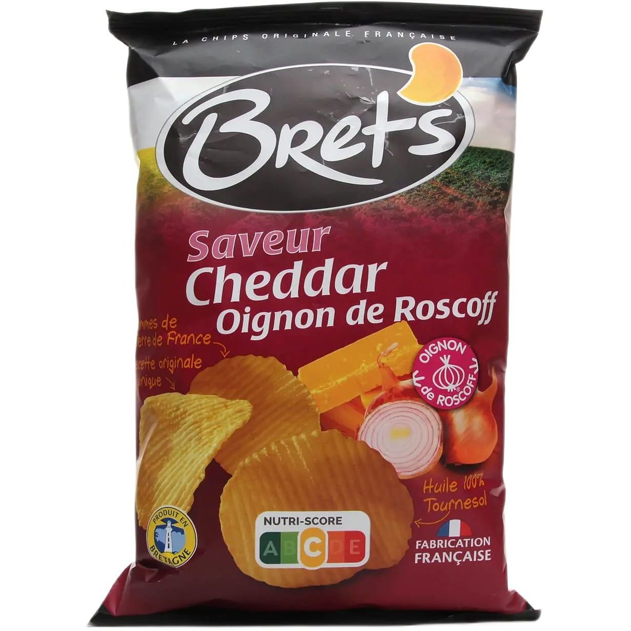 Чипси Bret's зі смаком сиру чеддер та цибулі 125 г (801536) - фото 1