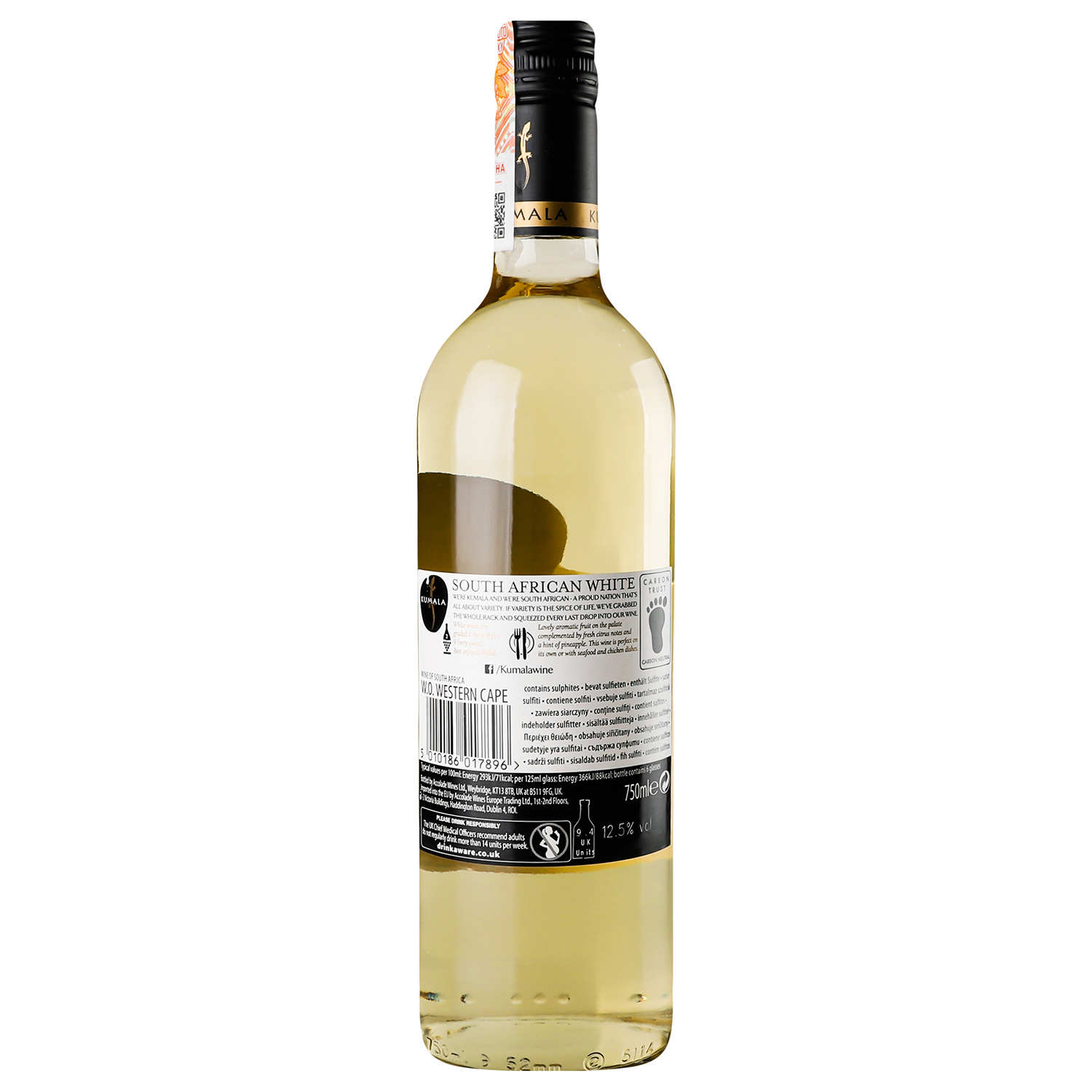 Вино Kumala Cape Classics, белое, сухое, 0,75 л - фото 4