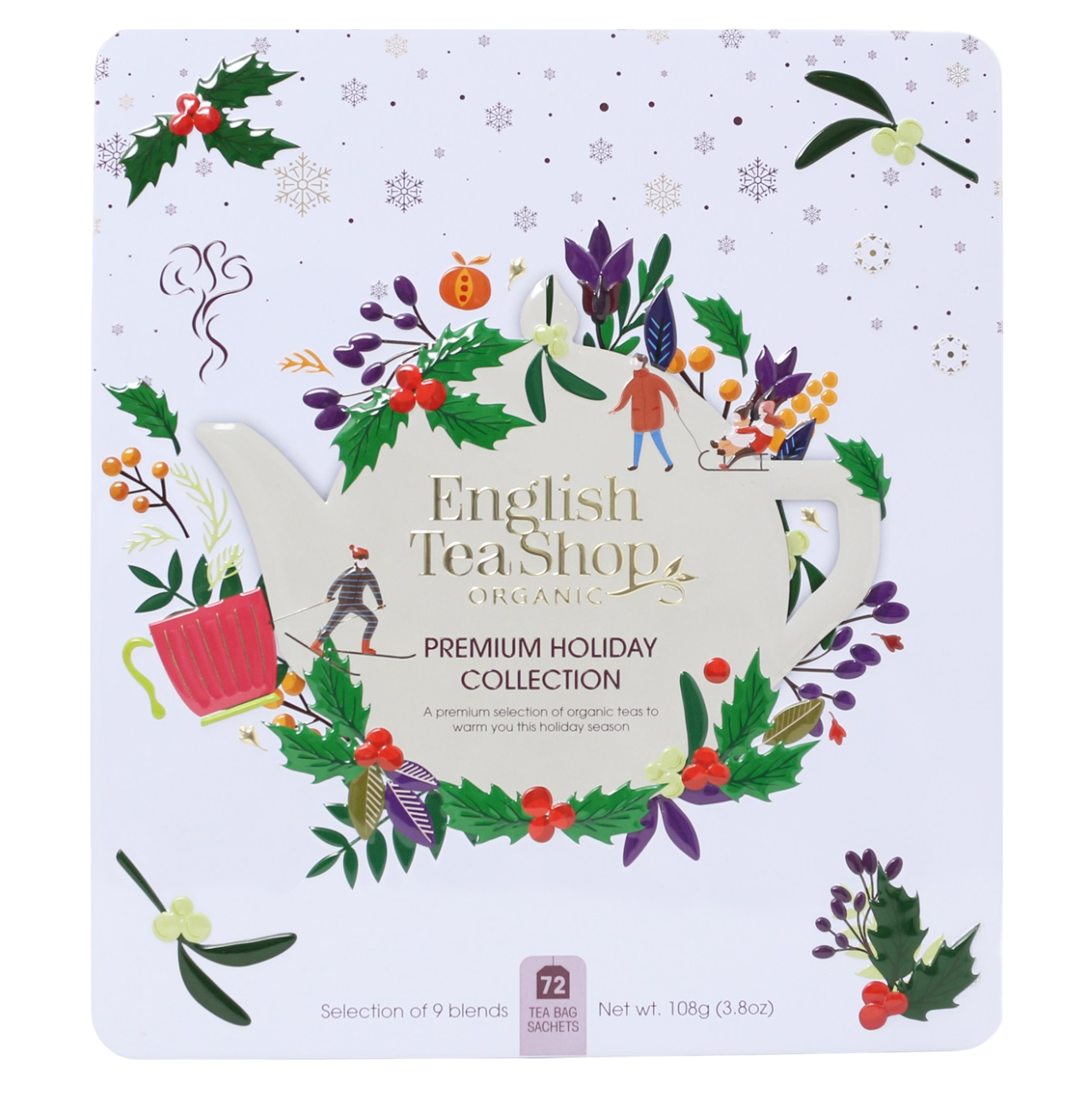 Набір чаю English Tea Shop Premium Holiday Collection White, 108 г (72 шт. х 1.5 г) (914378) - фото 1