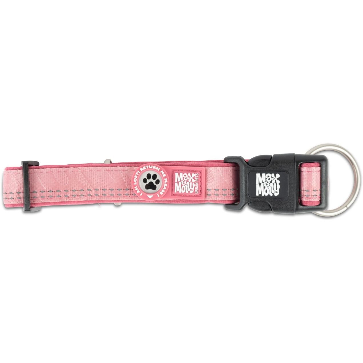 Ошейник для собак Max&Molly Smart ID Collar Matrix 2.0 Rose L 39-62x2.8 см - фото 4